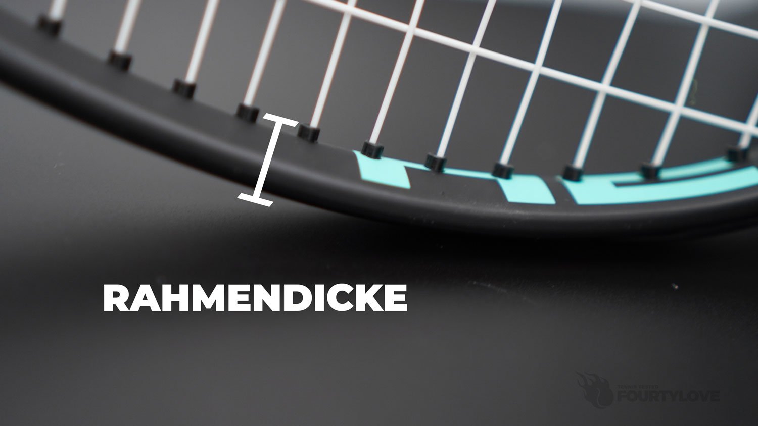 rahmendicke eines tennisschlaegers