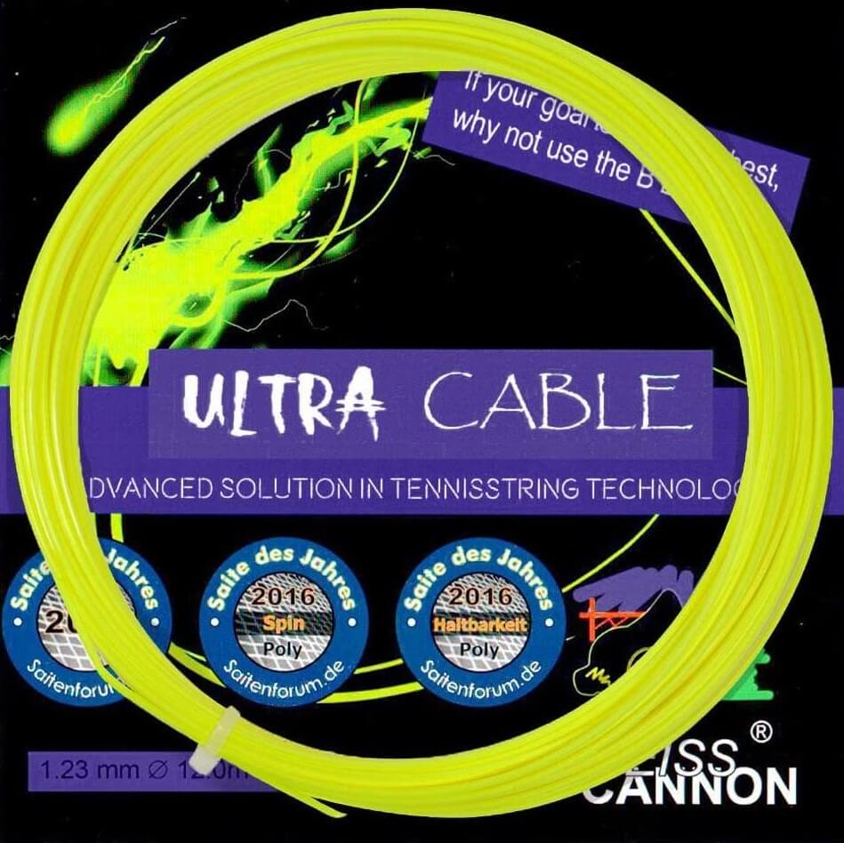 weiss cannon ultra cable hat sehr viel spin