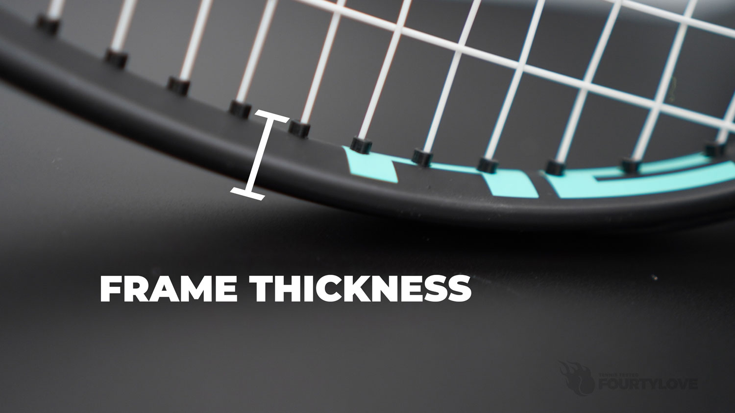 thickness of tennis racket frames